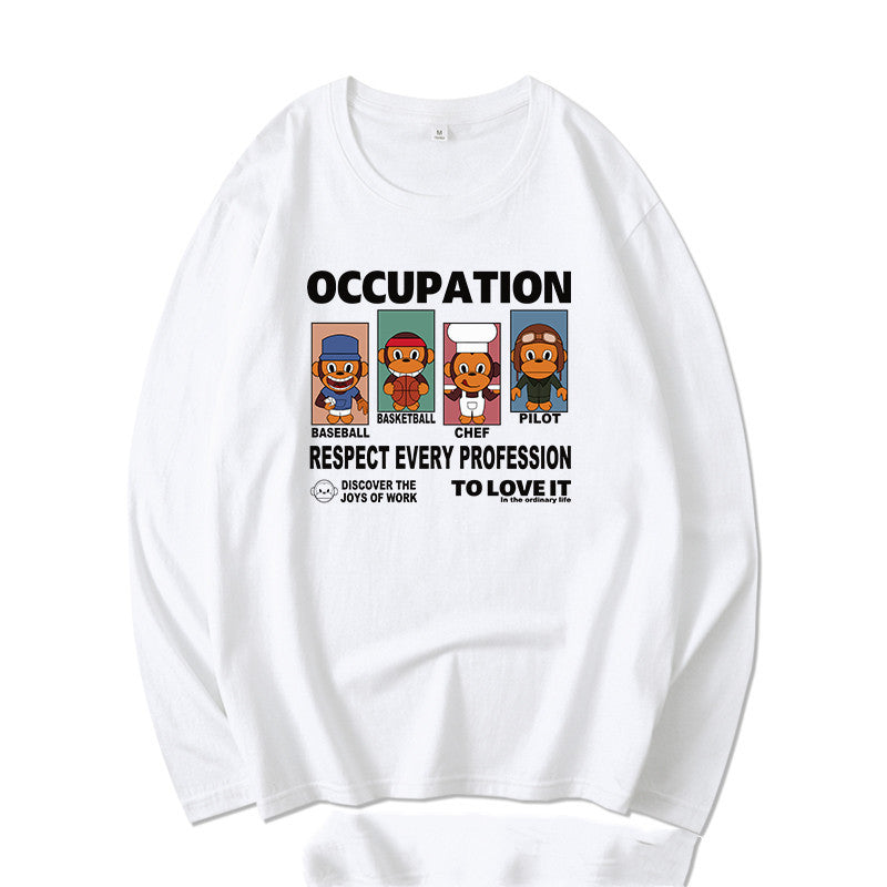 Long-sleeved T-shirt Men's Pure Cotton Inner Wear Sweater Bottoming Shirt Top