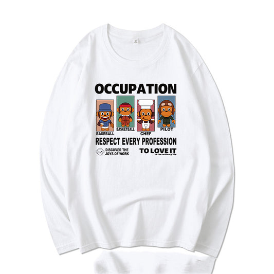 Long-sleeved T-shirt Men's Pure Cotton Inner Wear Sweater Bottoming Shirt Top