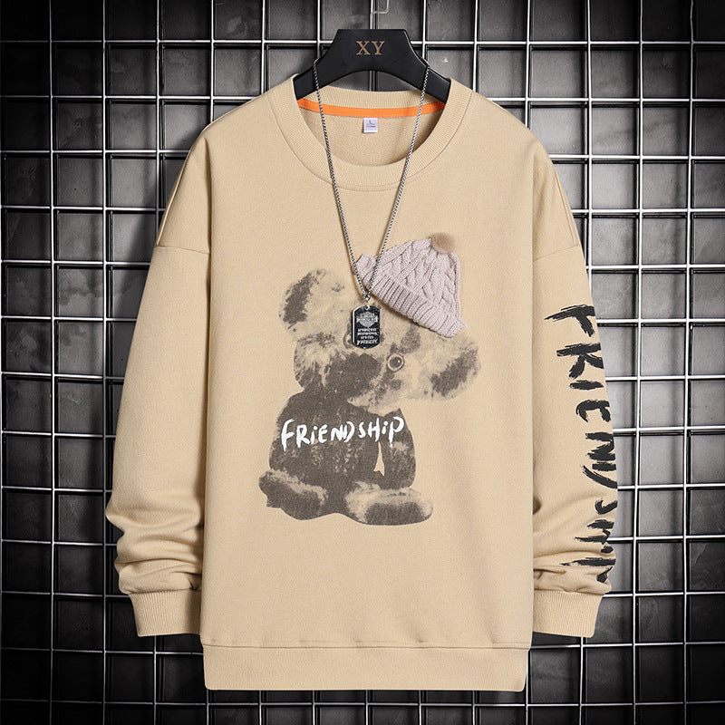 New Loose Couple Wear Trendy Long Sleeve T-Shirt Spring And Autumn Thin Top Clothes
