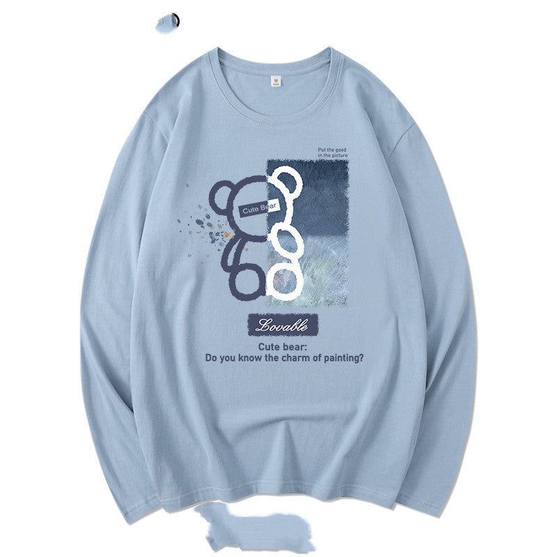 Long-sleeved T-shirt Men's Pure Cotton Inner Wear Sweater Bottoming Shirt Top
