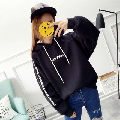 Loose Plus Velvet Padded Long-Sleeved Jacket