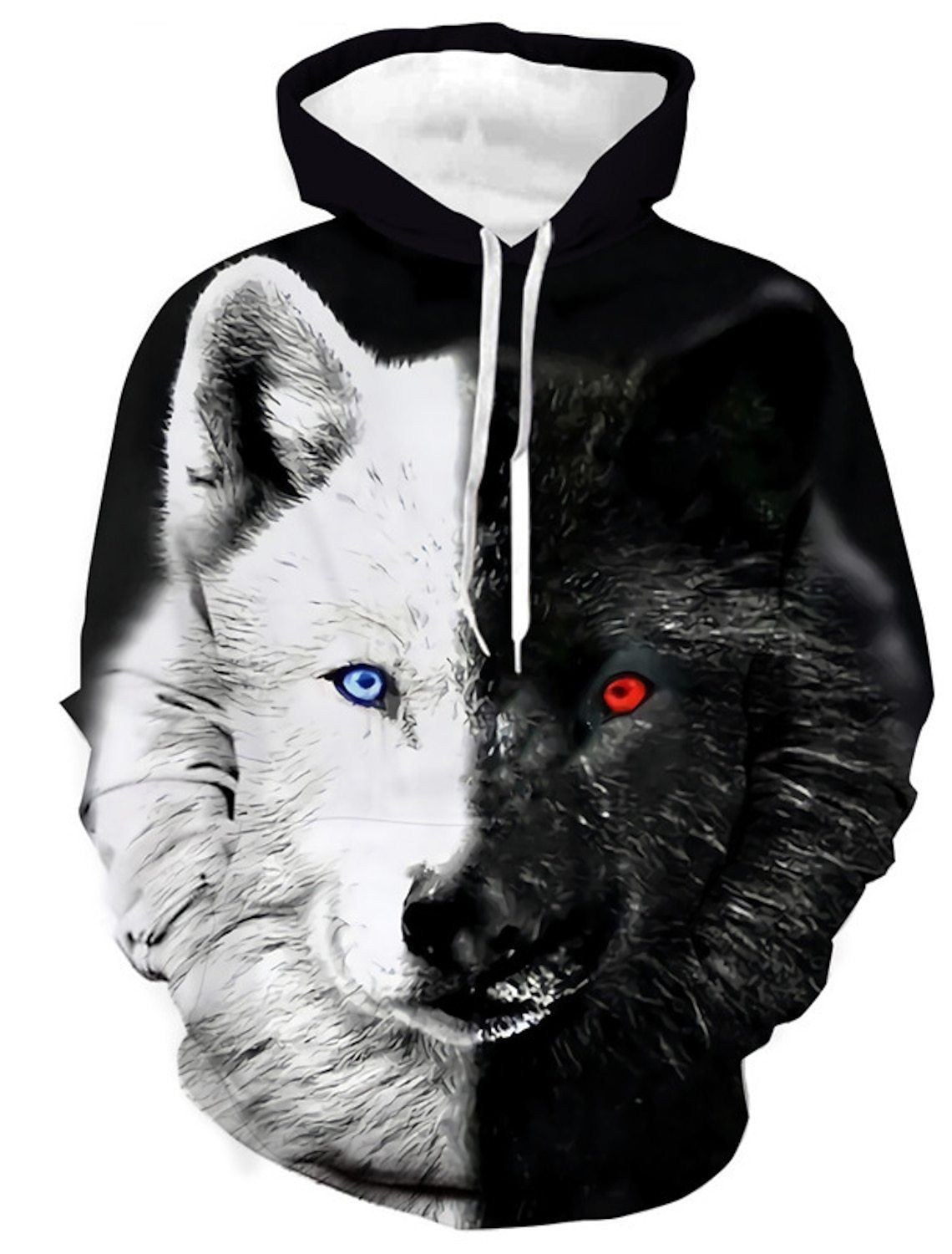 New Men's Casual Wear Long-sleeved Tiger Pattern T-shirt Pullover